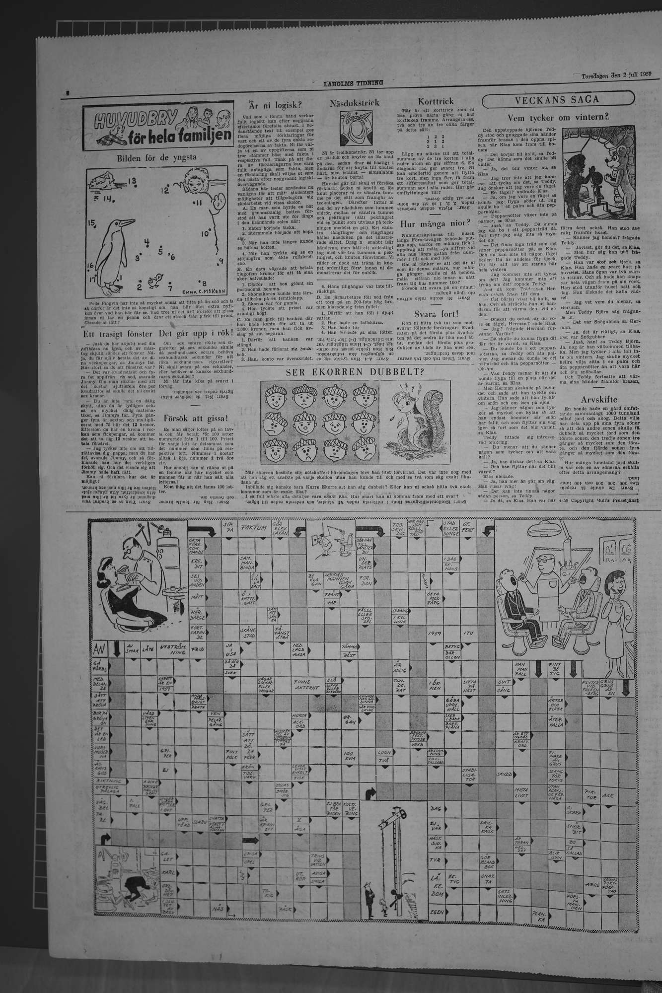 Laholms Tidning Torsdag 2 juli 1959, sida 4