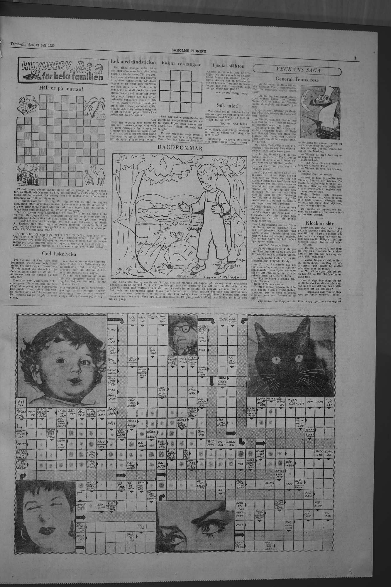 Laholms Tidning Torsdag 23 juli 1959, sida 7