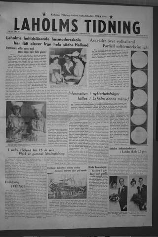 Förstasidan, Lördag 3 oktober 1959