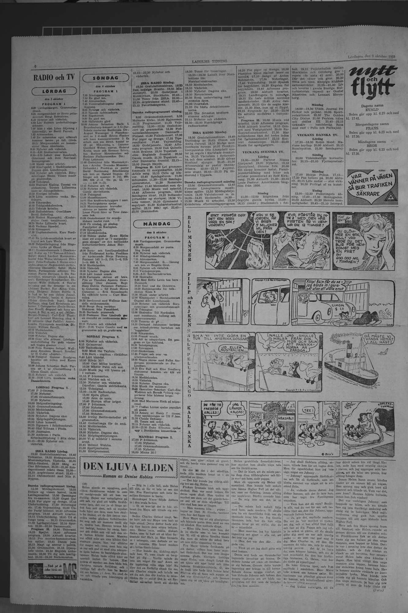 Laholms Tidning Lördag 3 oktober 1959, sida 6