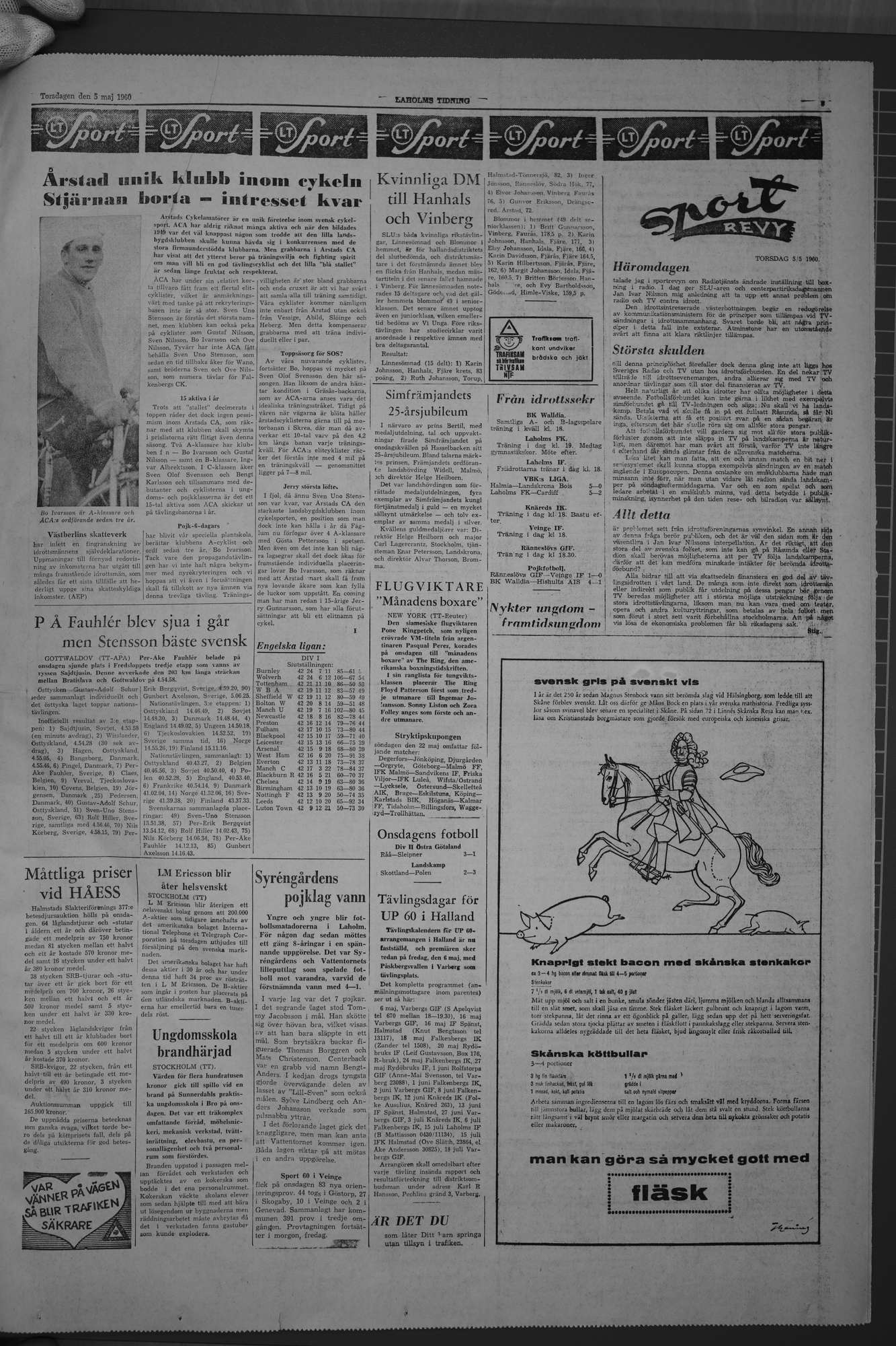 Laholms Tidning Torsdag 5 maj 1960, sida 5