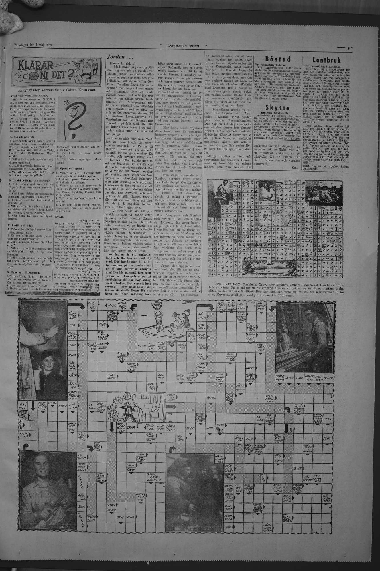 Laholms Tidning Torsdag 5 maj 1960, sida 7