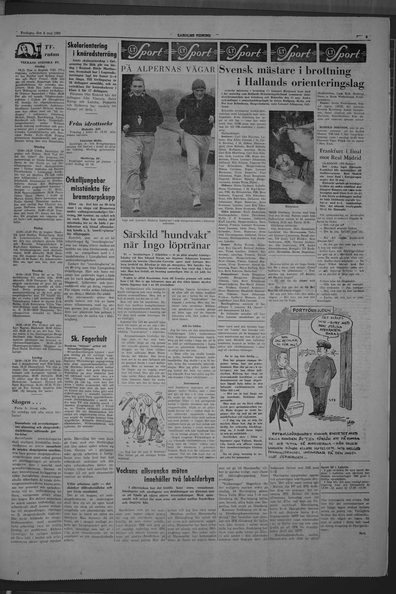 Laholms Tidning Fredag 6 maj 1960, sida 5