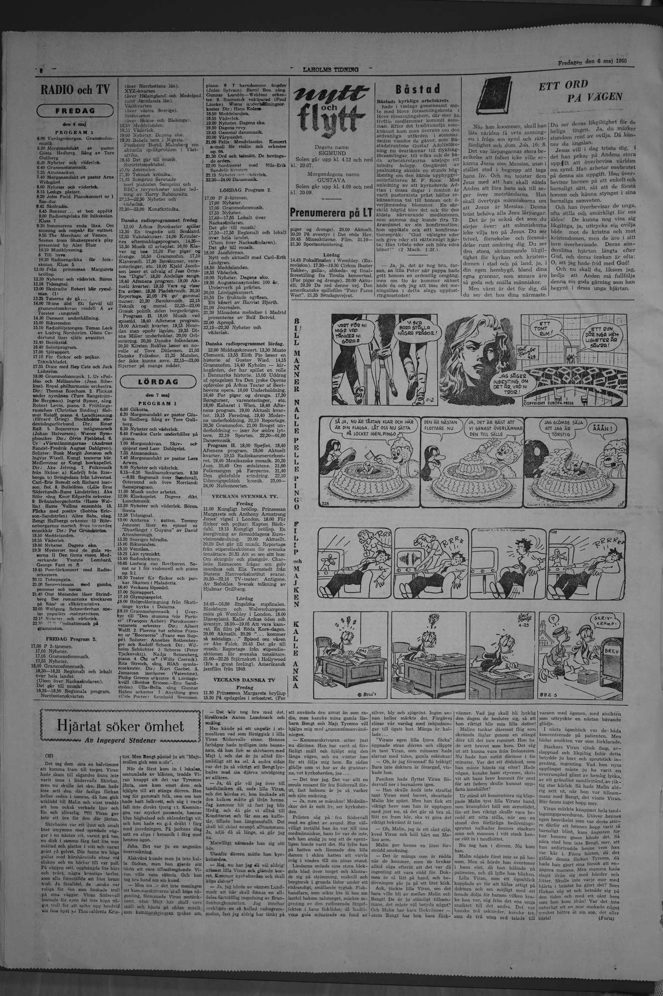 Laholms Tidning Fredag 6 maj 1960, sida 6