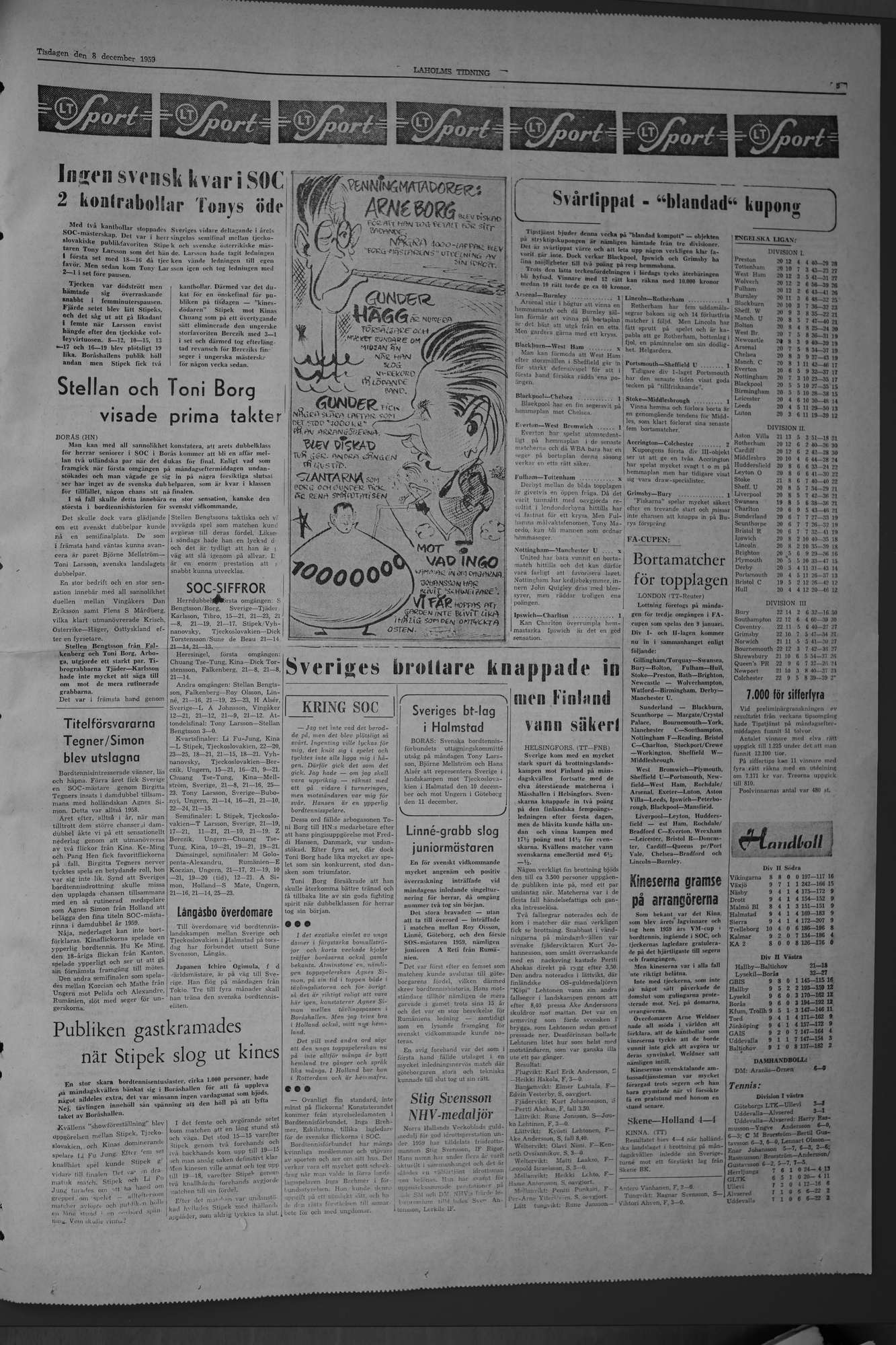 Laholms Tidning Tisdag 8 december 1959, sida 5