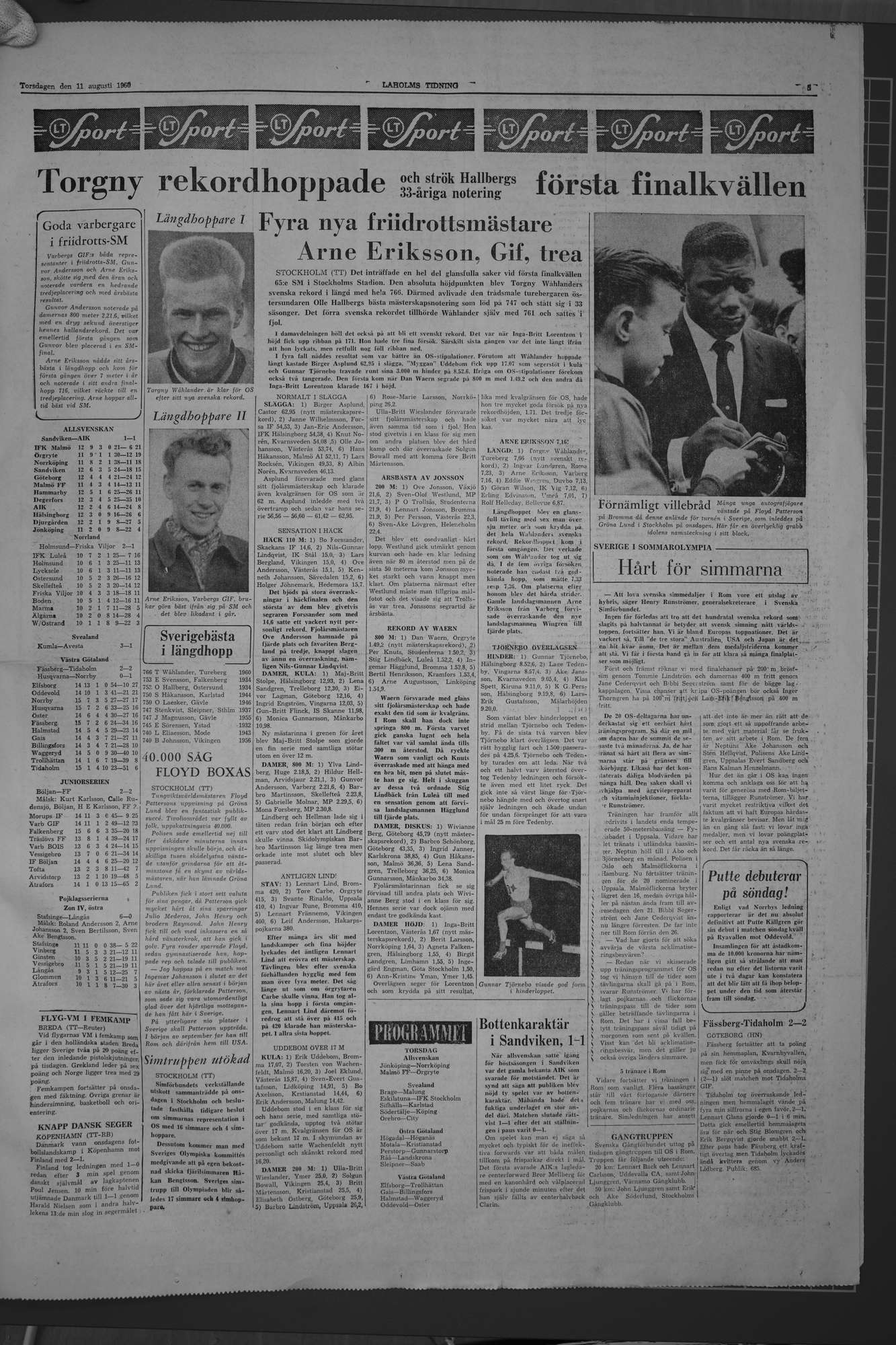 Laholms Tidning Torsdag 11 augusti 1960, sida 5