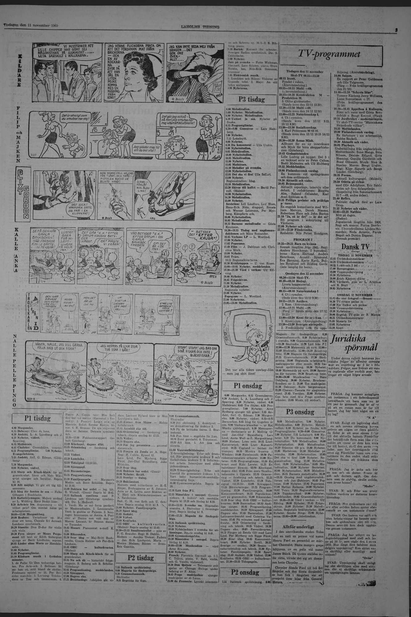 Laholms Tidning Tisdag 11 november 1969, sida 5