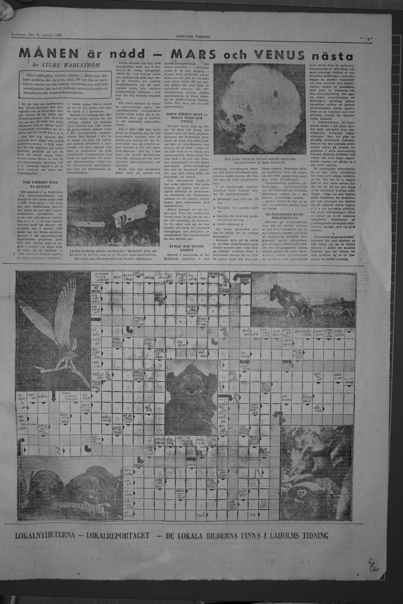 Laholms Tidning Torsdag 11 augusti 1960, sida 7