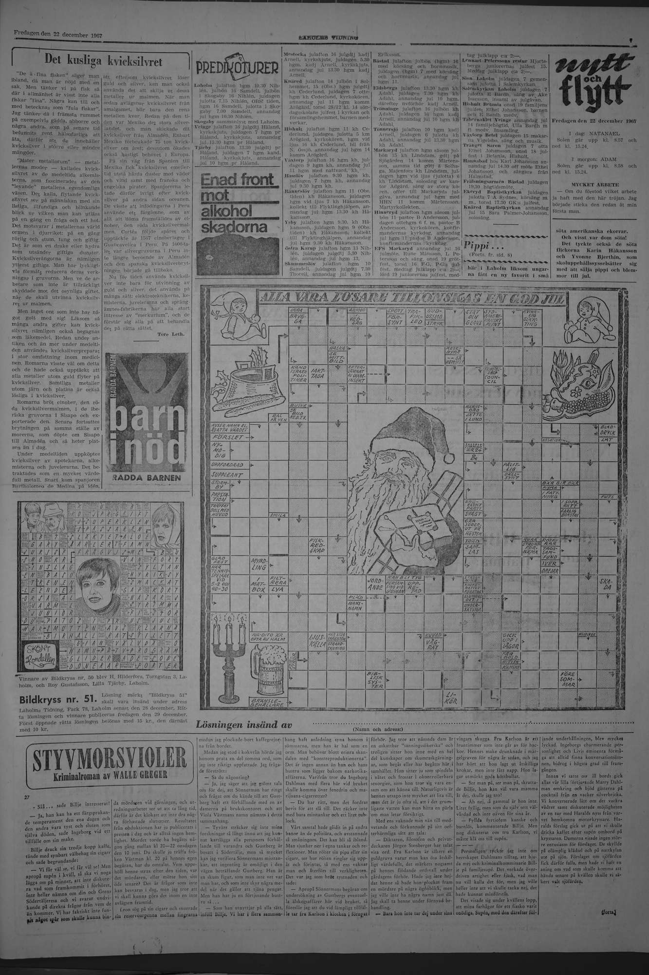 Laholms Tidning Fredag 22 december 1967, sida 7