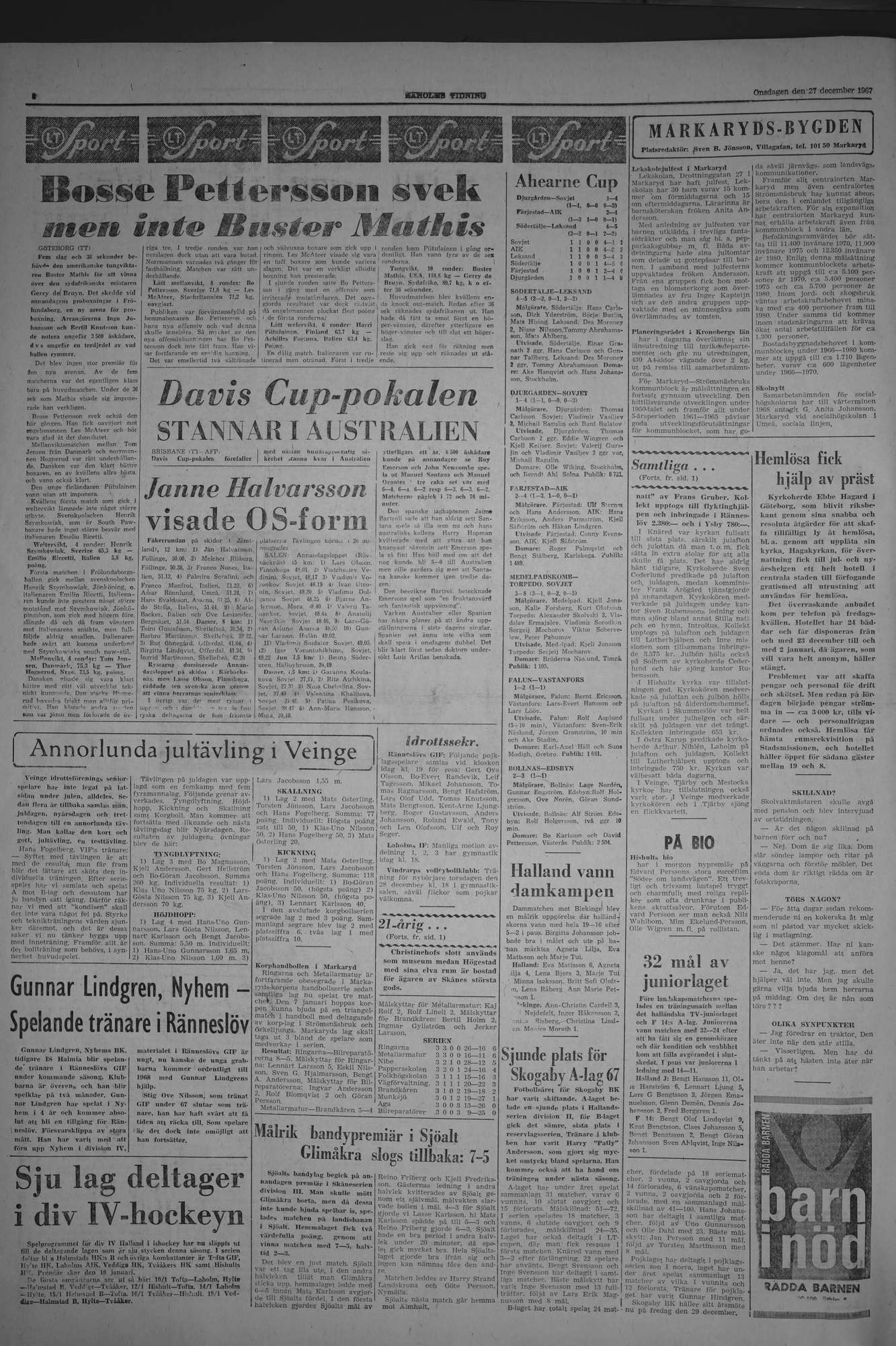Laholms Tidning Onsdag 27 december 1967, sida 6