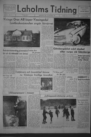 Förstasidan, Torsdag 28 december 1967