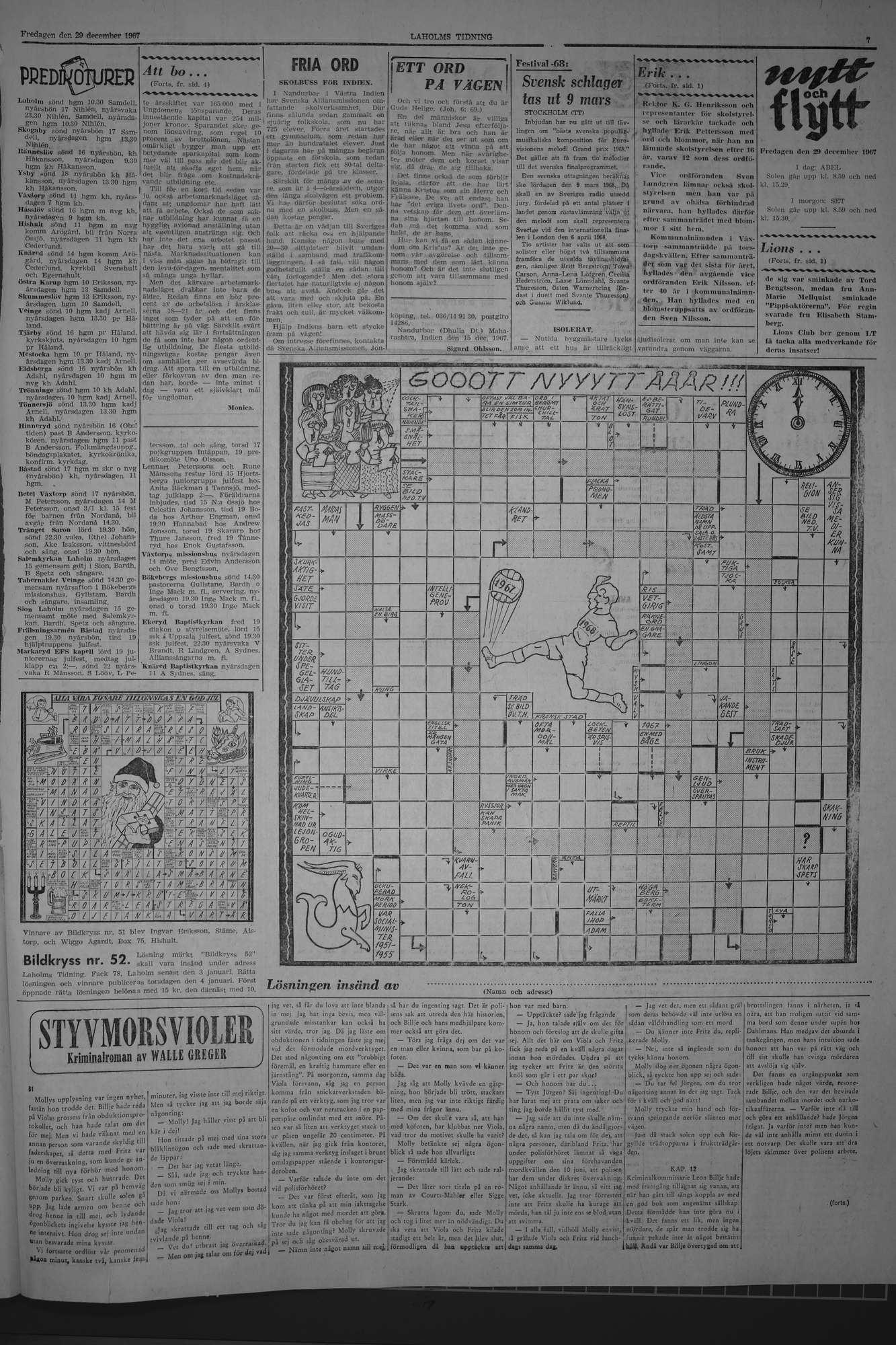 Laholms Tidning Fredag 29 december 1967, sida 7