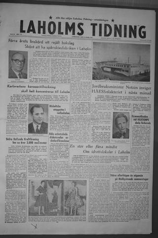Förstasidan, Lördag 14 mars 1959
