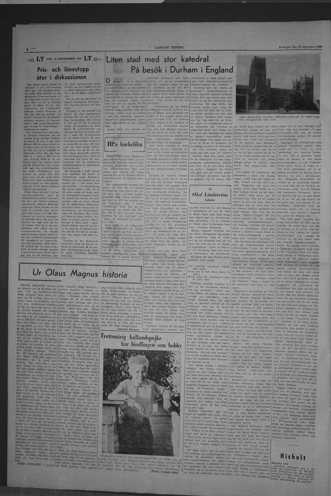 Laholms Tidning Fredag 18 september 1959, sida 4