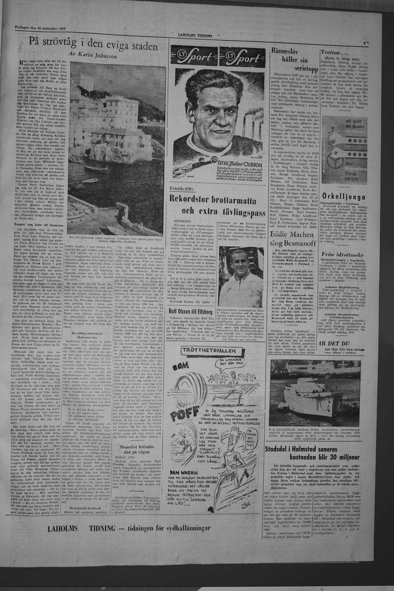 Laholms Tidning Fredag 18 september 1959, sida 5