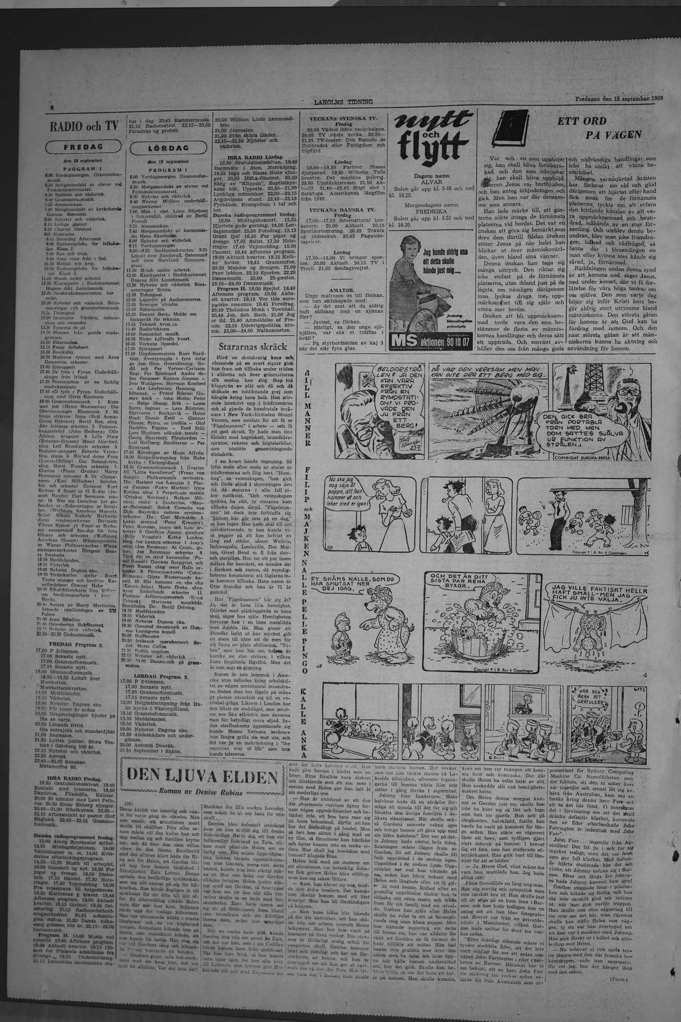 Laholms Tidning Fredag 18 september 1959, sida 6