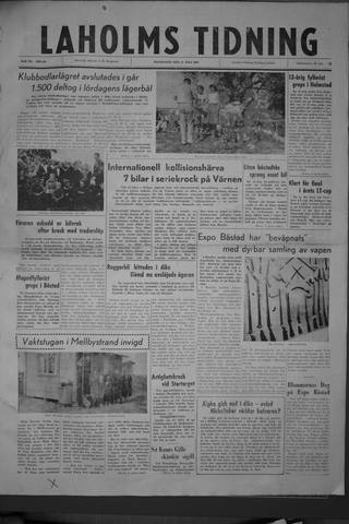 Förstasidan, Måndag 11 juli 1960