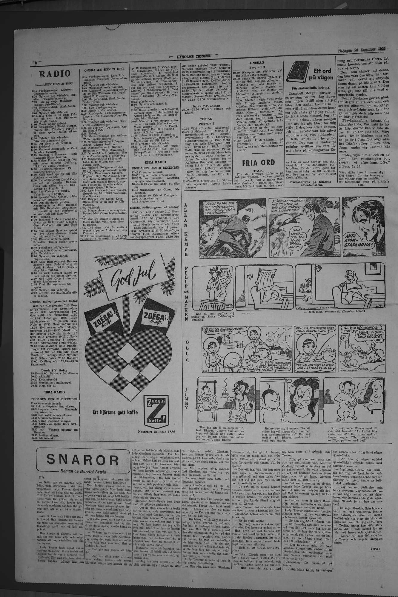 Laholms Tidning Tisdag 20 december 1955, sida 6