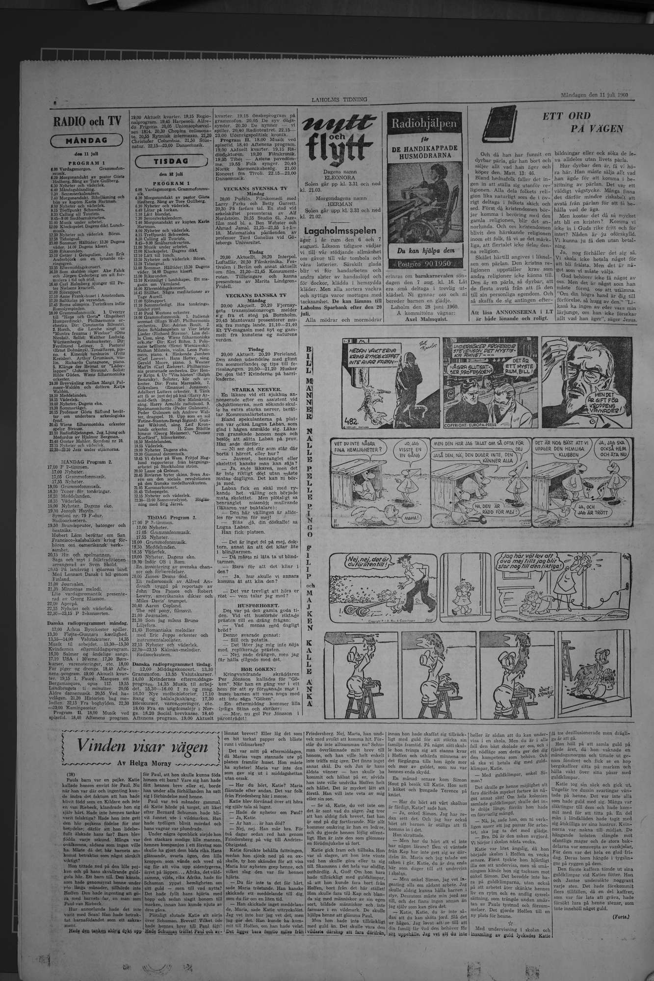 Laholms Tidning Måndag 11 juli 1960, sida 6