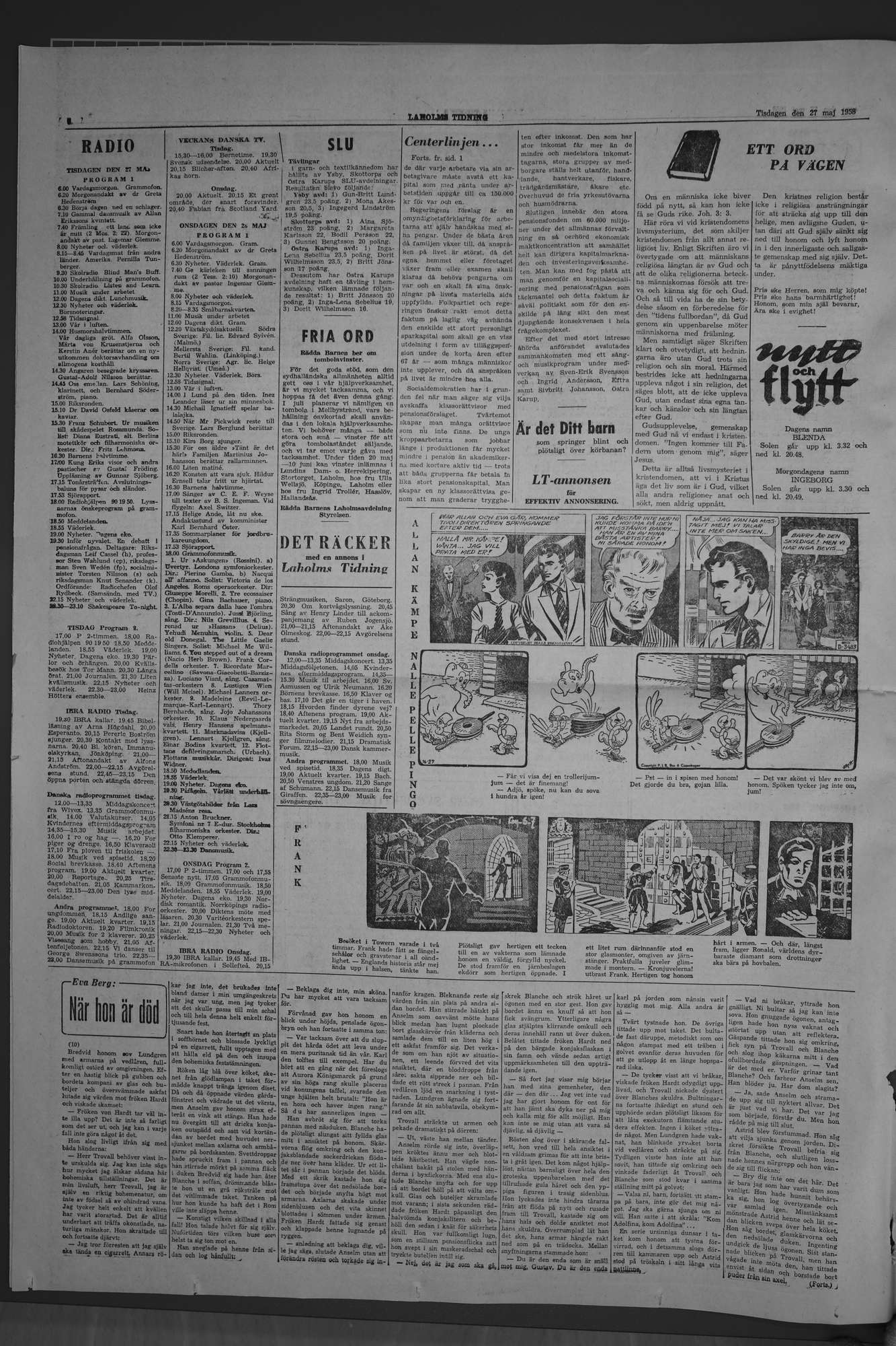 Laholms Tidning Tisdag 27 maj 1958, sida 6