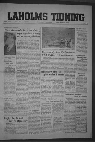 Förstasidan, Fredag 28 januari 1955