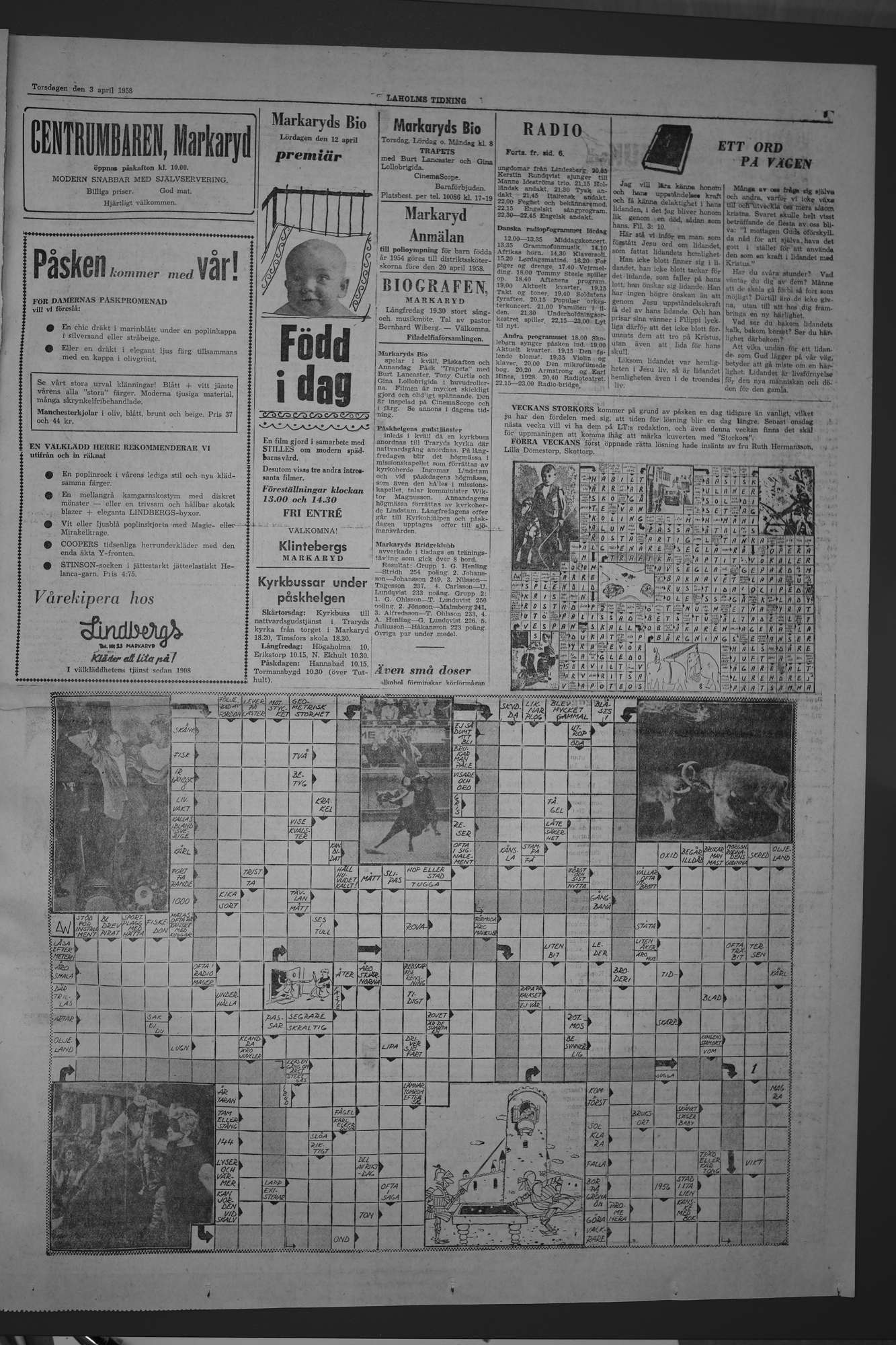 Laholms Tidning Torsdag 3 april 1958, sida 5