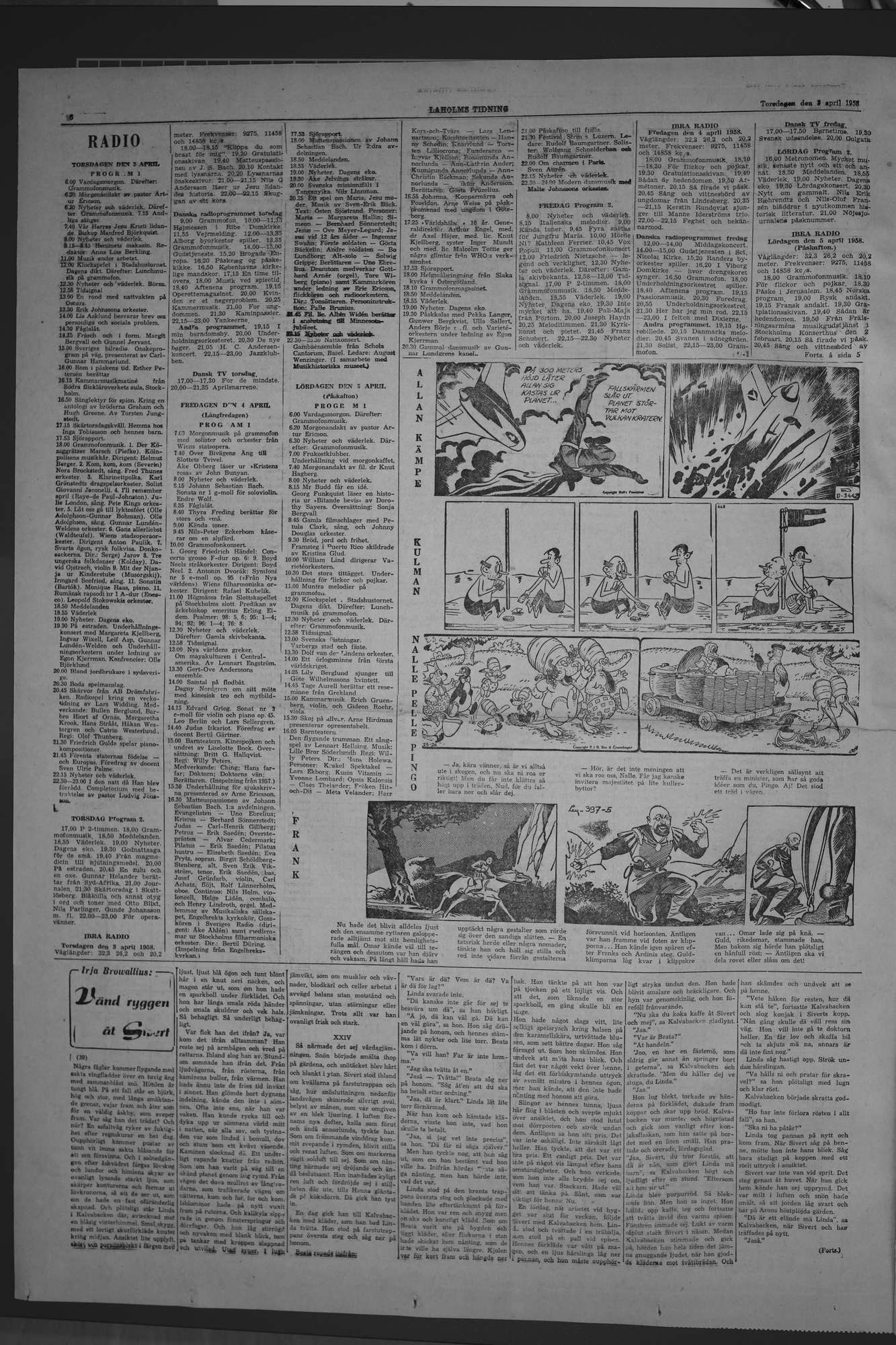 Laholms Tidning Torsdag 3 april 1958, sida 6