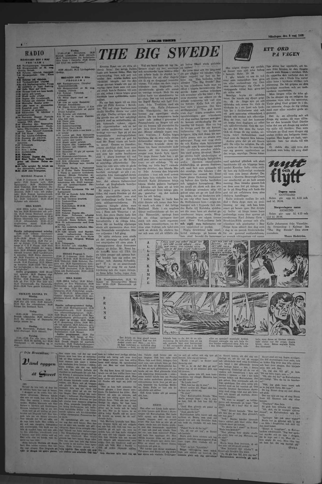 Laholms Tidning Måndag 5 maj 1958, sida 6