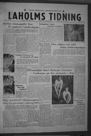 Förstasidan, Onsdag 7 oktober 1959