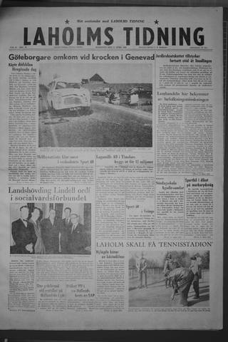 Förstasidan, Måndag 11 april 1960