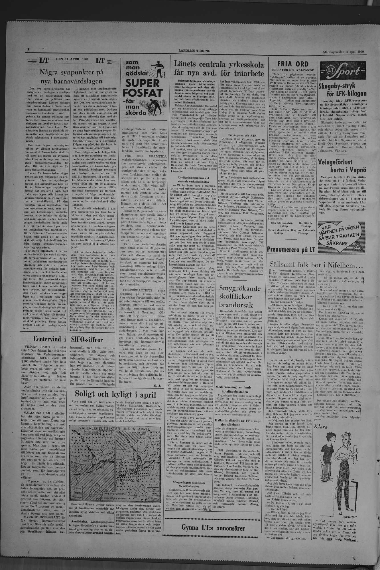 Laholms Tidning Måndag 11 april 1960, sida 4