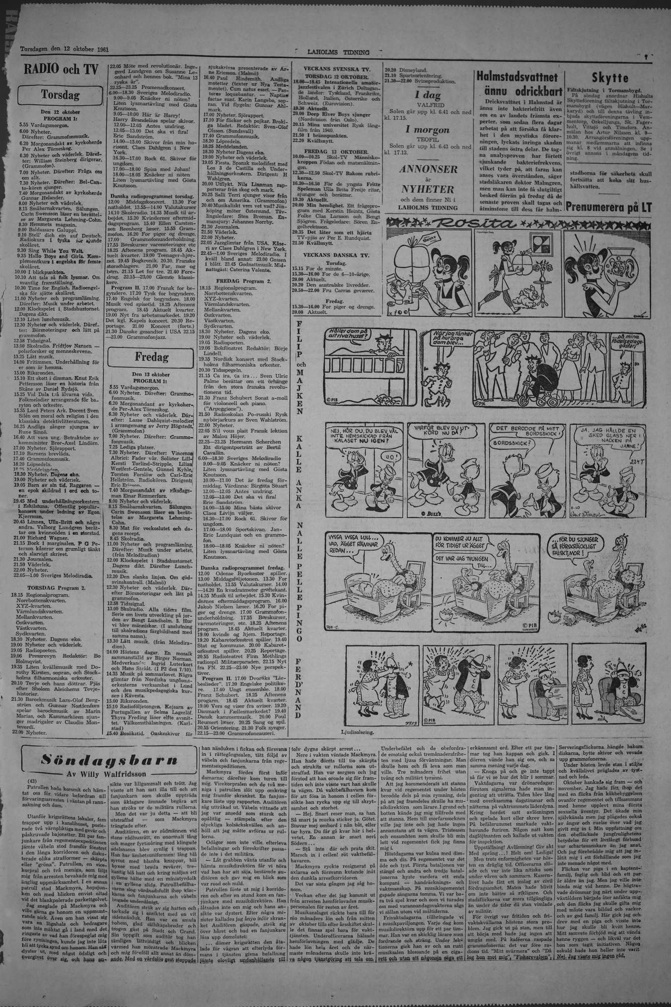 Laholms Tidning Torsdag 12 oktober 1961, sida 7