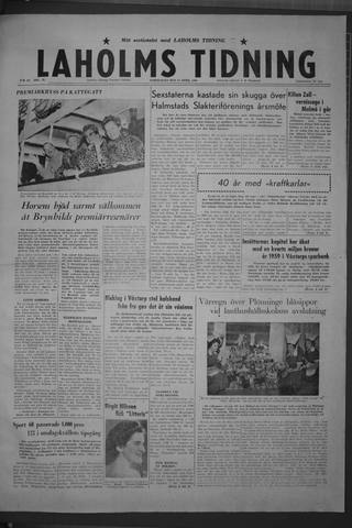 Förstasidan, Torsdag 14 april 1960