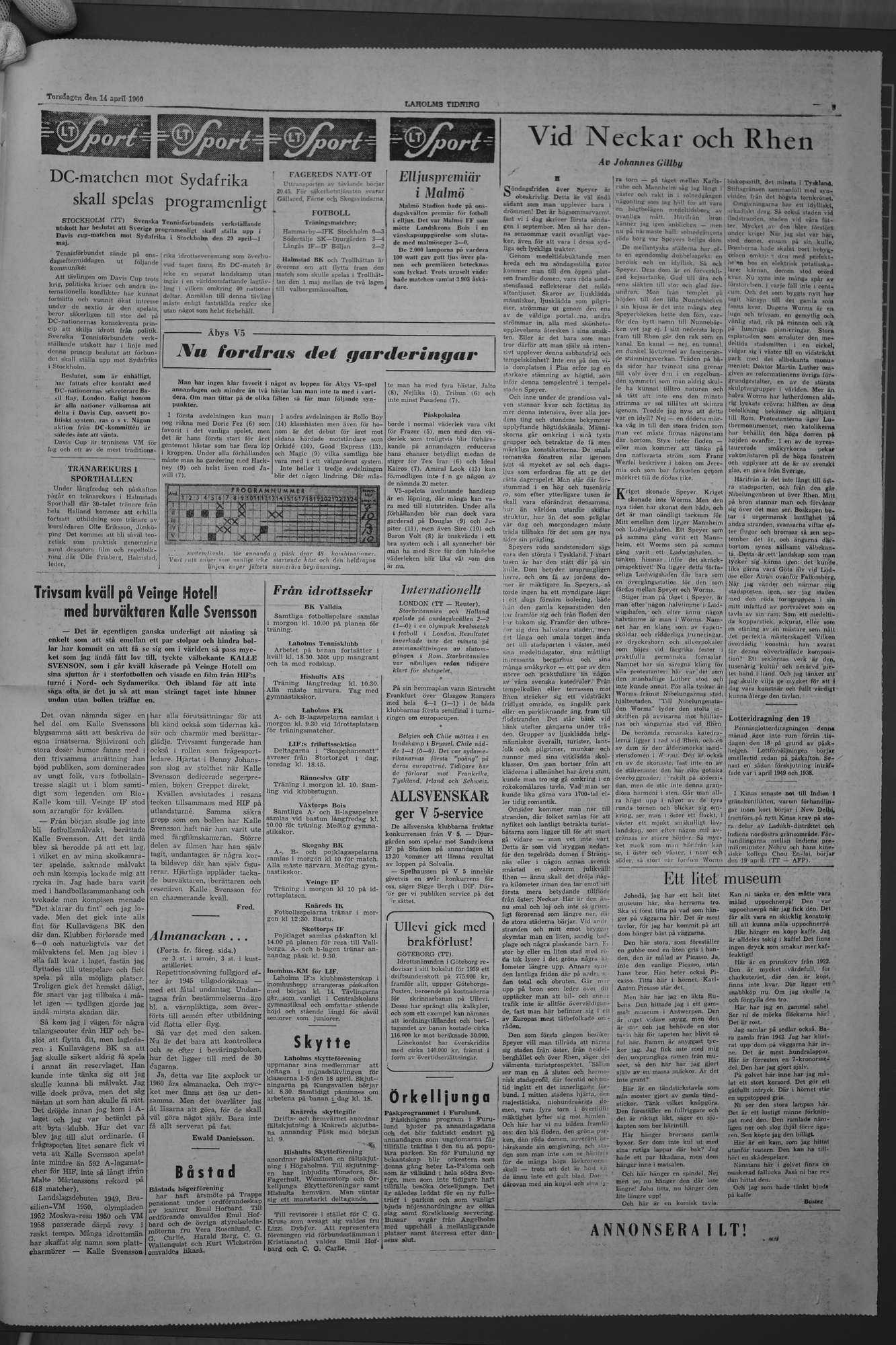 Laholms Tidning Torsdag 14 april 1960, sida 5