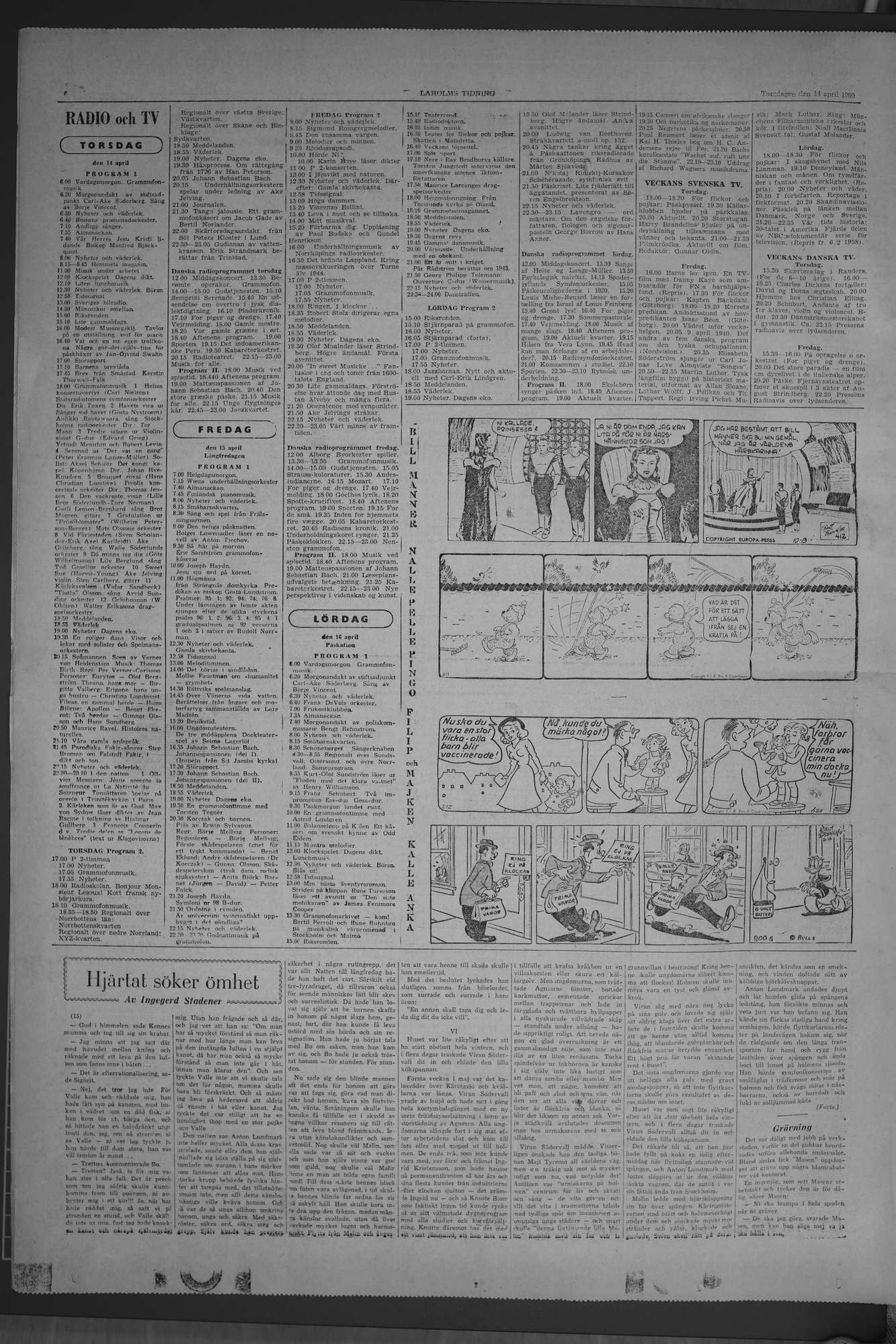 Laholms Tidning Torsdag 14 april 1960, sida 6