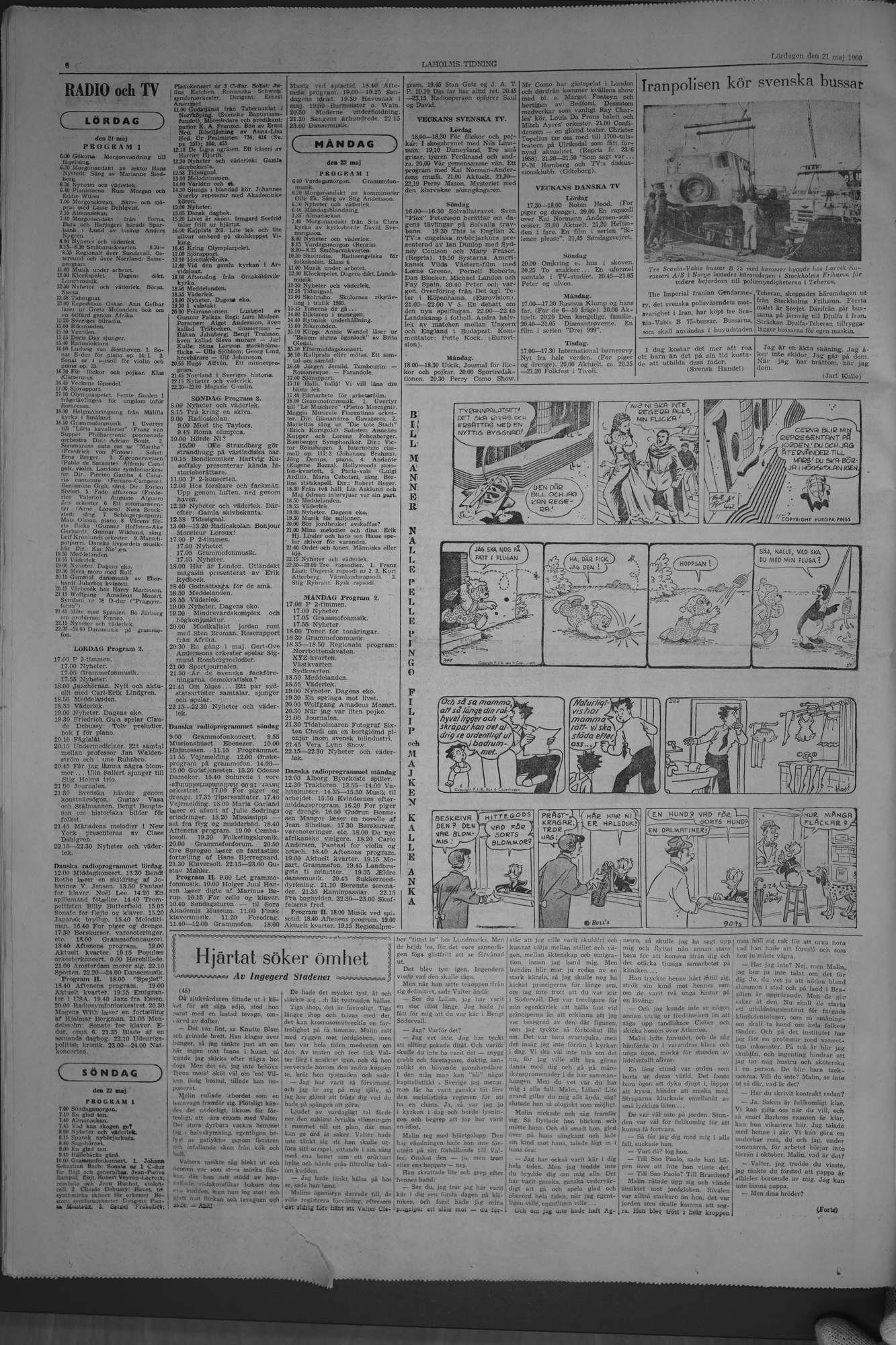 Laholms Tidning Lördag 21 maj 1960, sida 6