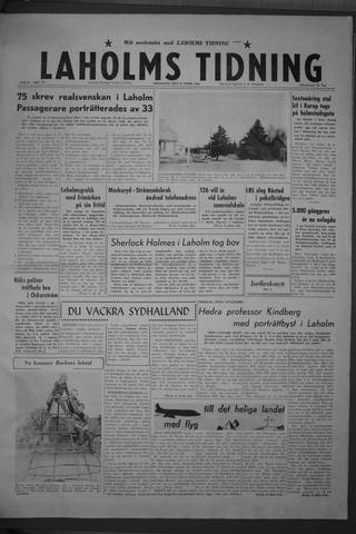 Förstasidan, Fredag 22 april 1960
