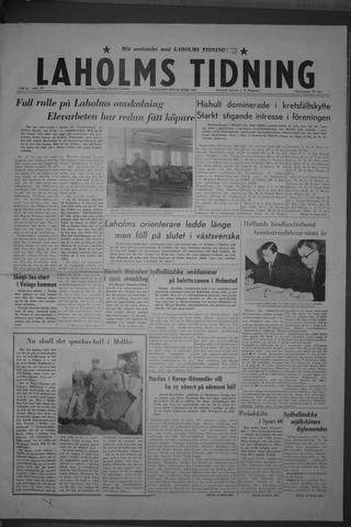 Förstasidan, Måndag 25 april 1960
