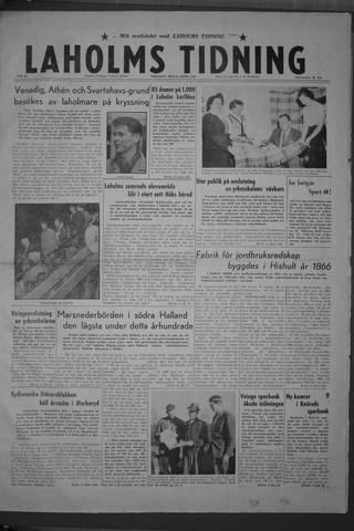 Förstasidan, Tisdag 26 april 1960