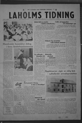 Förstasidan, Torsdag 28 april 1960