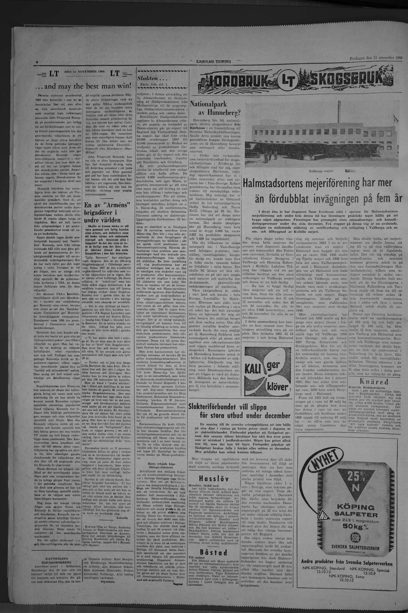 Laholms Tidning Fredag 11 november 1960, sida 4