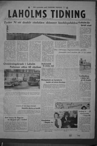 Förstasidan, Lördag 7 maj 1960