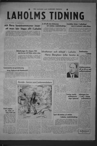 Förstasidan, Fredag 8 april 1960