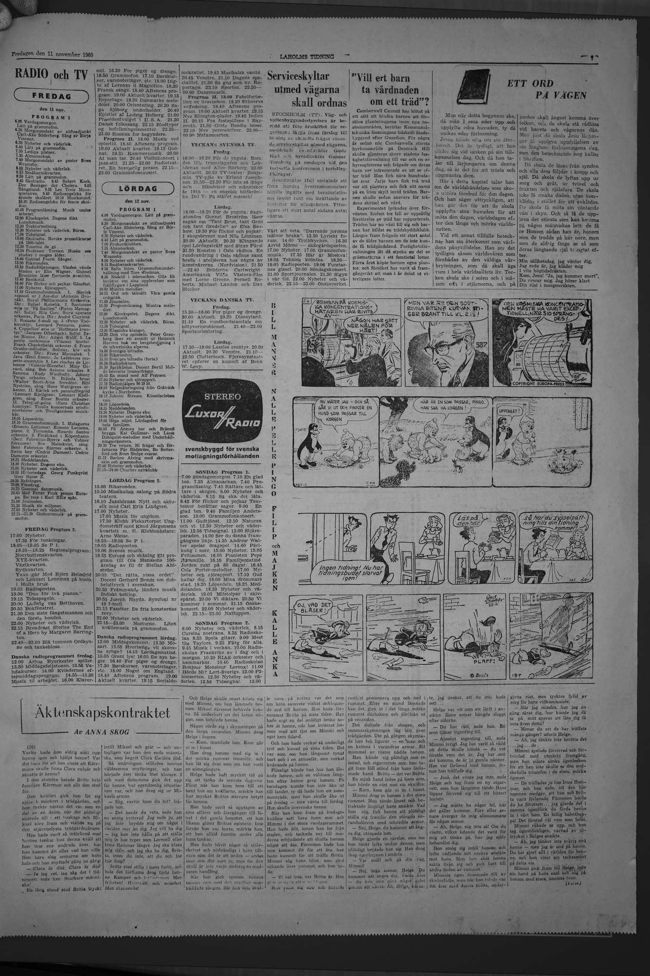 Laholms Tidning Fredag 11 november 1960, sida 7