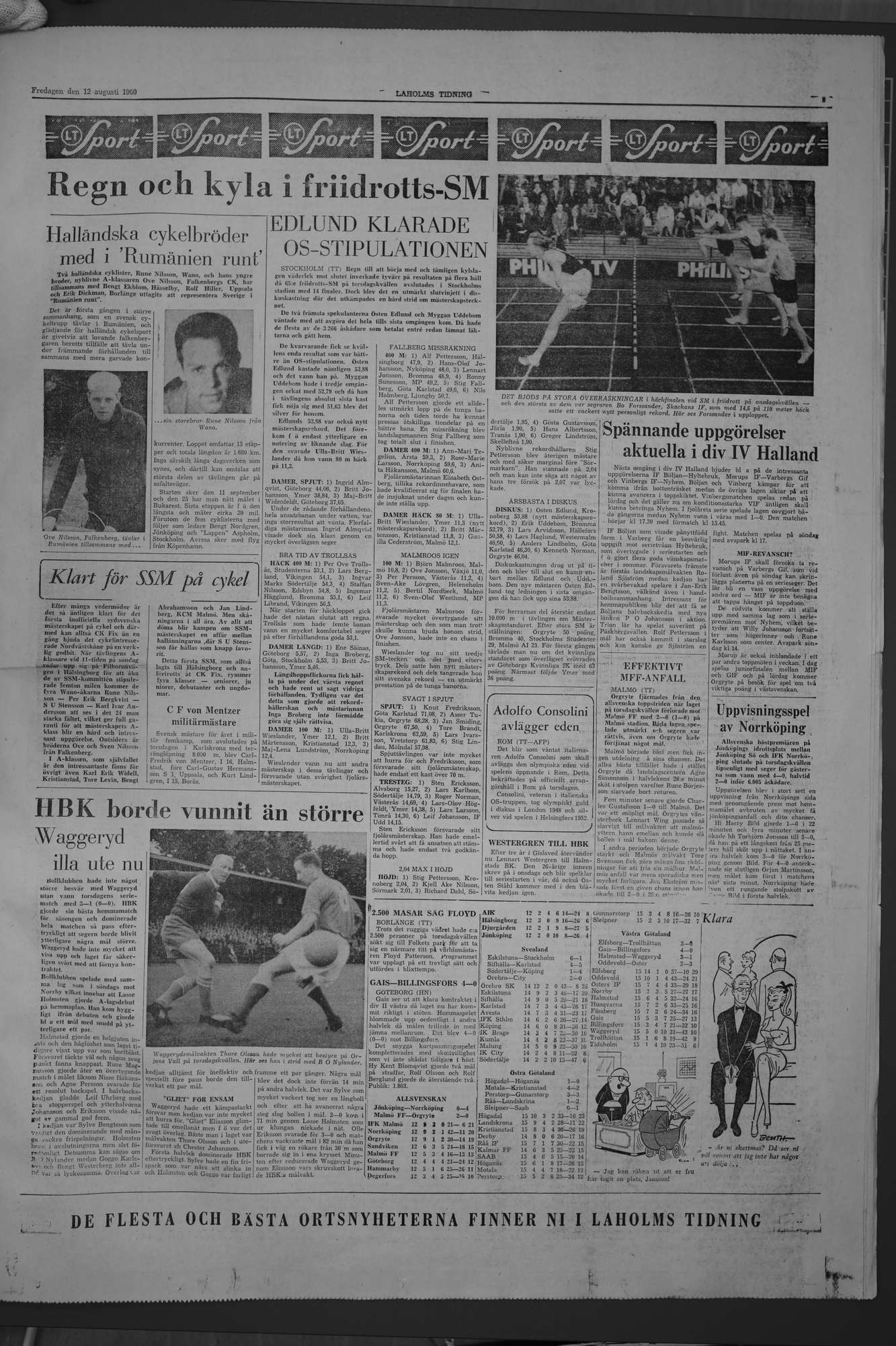 Laholms Tidning Fredag 12 augusti 1960, sida 5