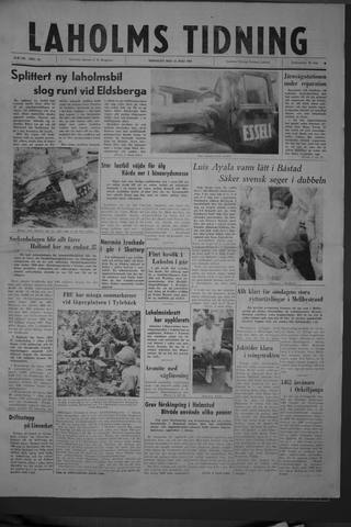 Förstasidan, Tisdag 12 juli 1960