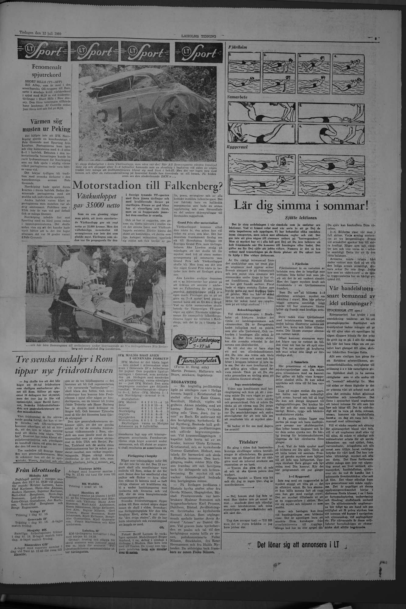 Laholms Tidning Tisdag 12 juli 1960, sida 5