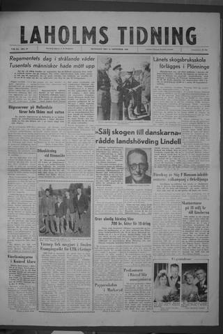 Förstasidan, Måndag 12 september 1960