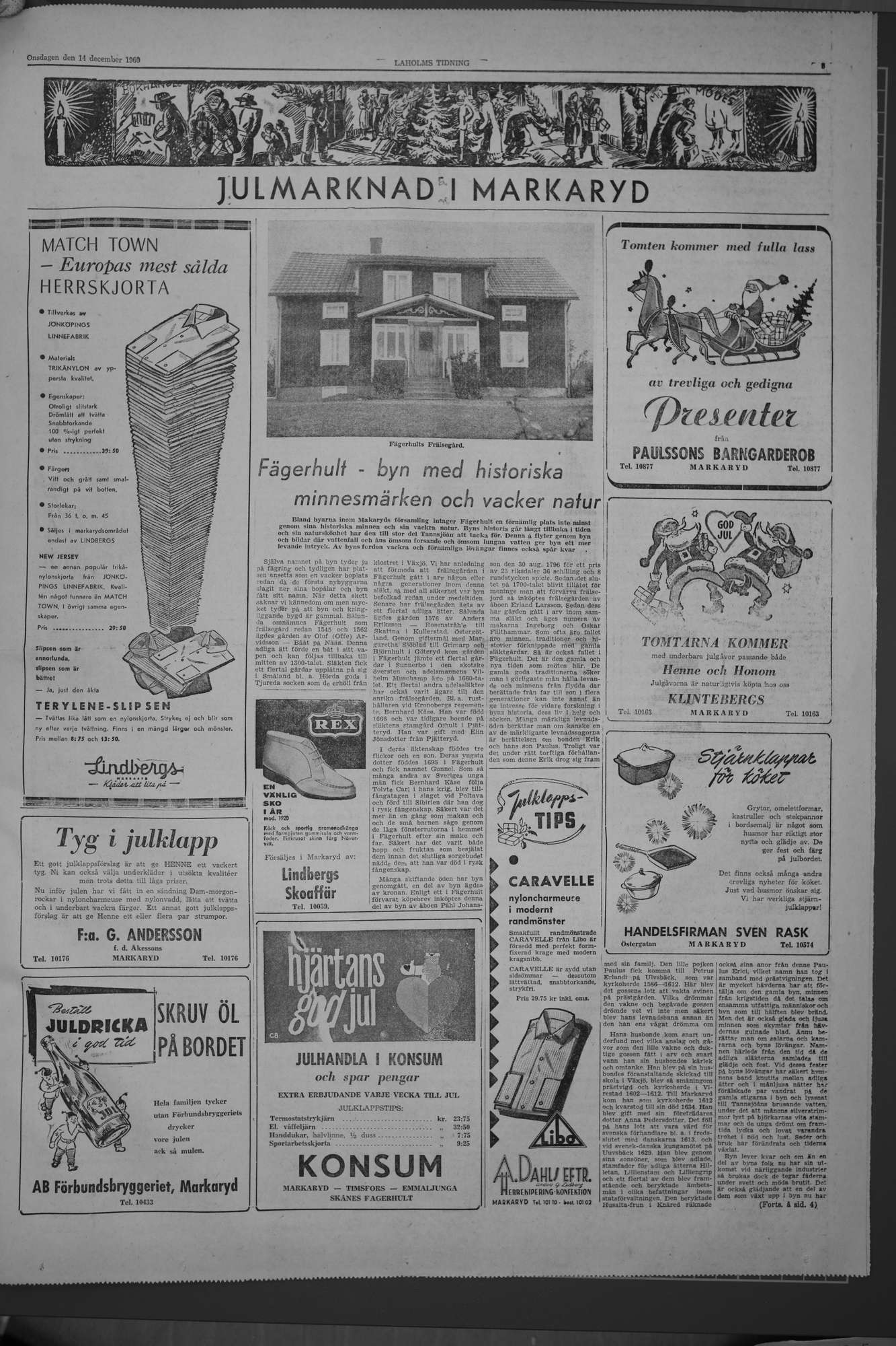 Laholms Tidning Onsdag 14 december 1960, sida 5