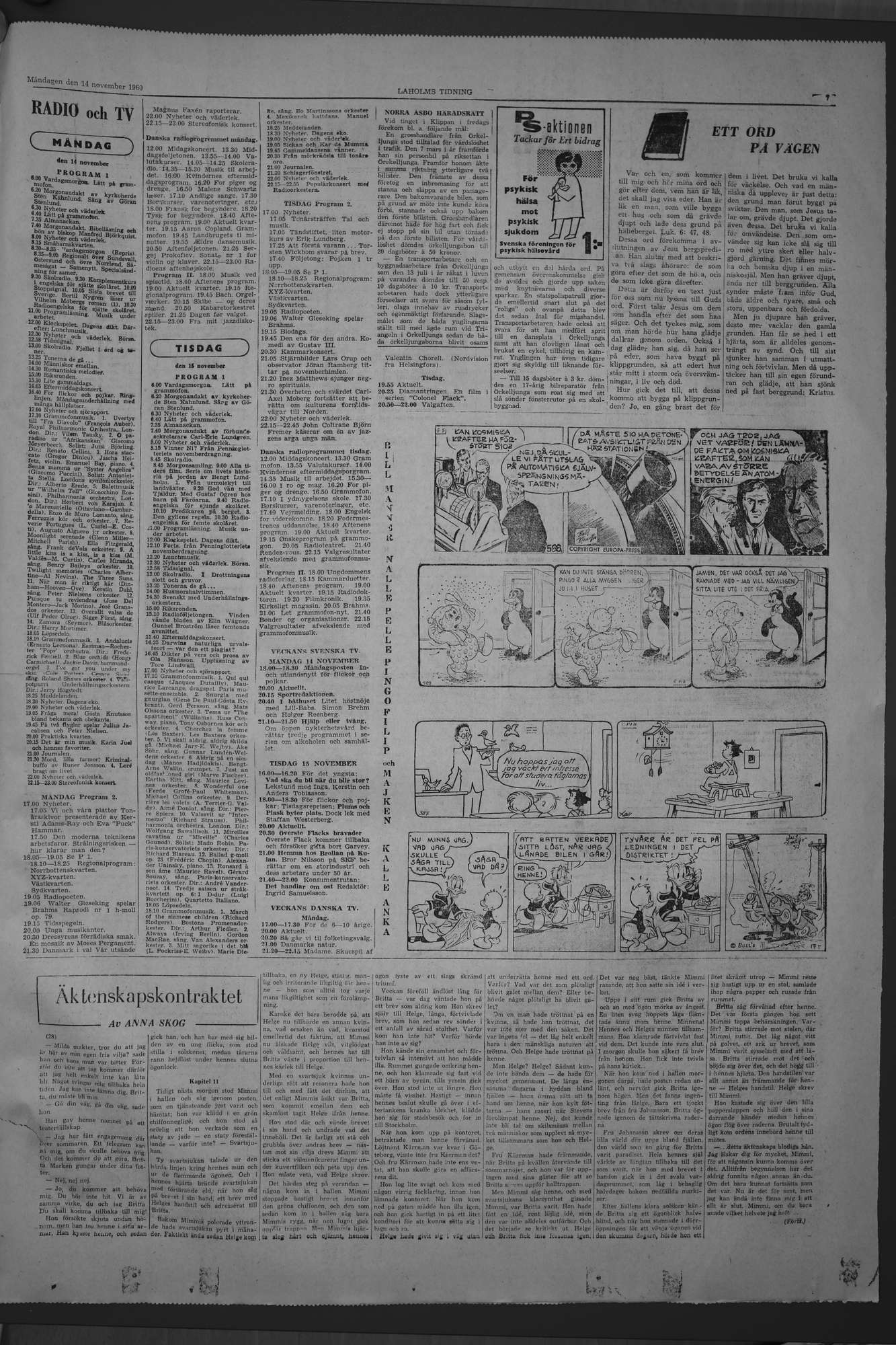 Laholms Tidning Måndag 14 november 1960, sida 7